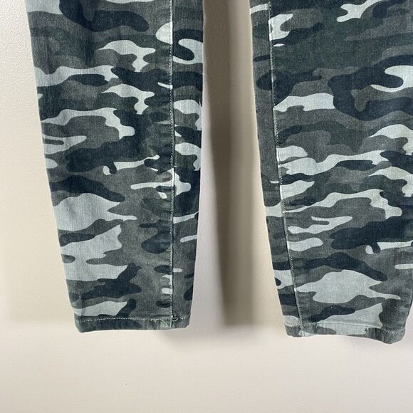 Pilcro and the Letterpress High Rise Skinny Camo Green Corduroy Pants Womens 30 - Picture 3 of 14